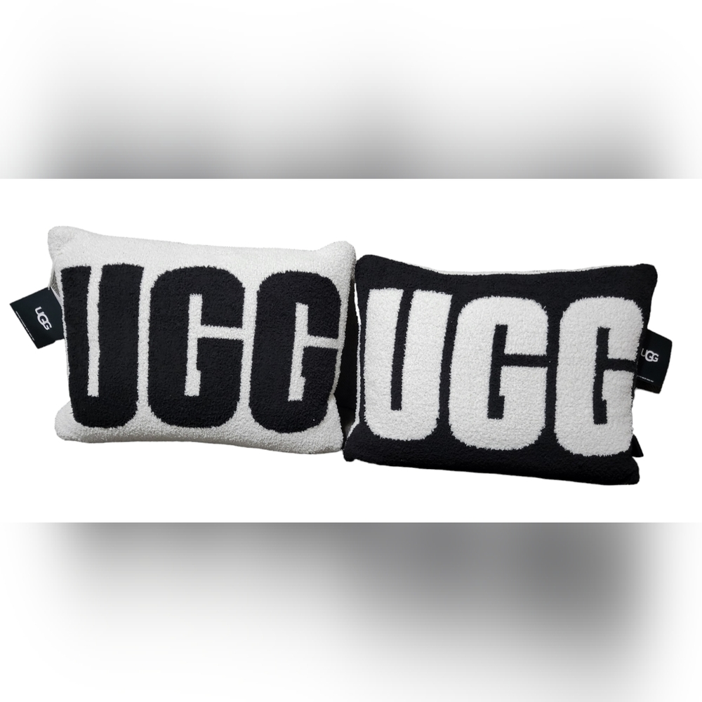 UGG Bedding | UGG Poppy Logo Throw Pillow with Logo